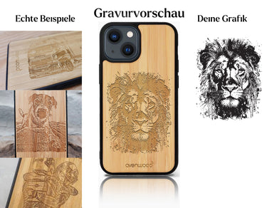 INDIVIDUELL iPhone 13 Bambus-Kunststoff